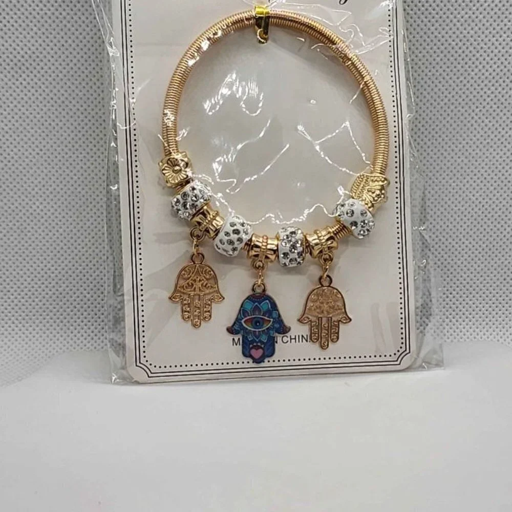 Trinity of Protection – New Three Hamsa Bracelet